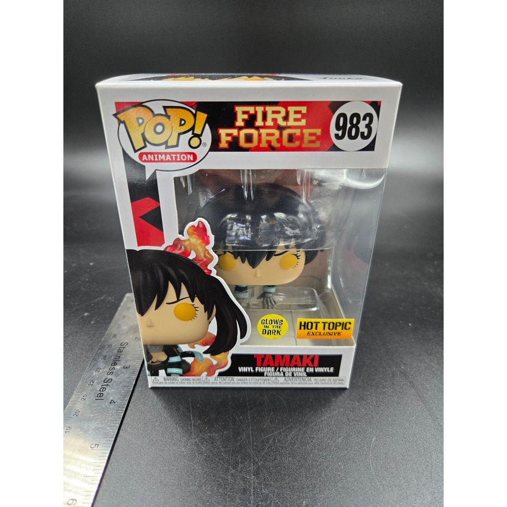 Funko Pop Fire Force Tamaki 983 Glow in the Dark Hot Topic Exclusive Vinyl